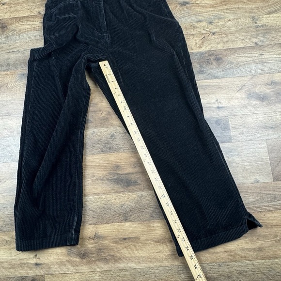 Nordstrom Women's Black Corduroy Wide Leg Pants Size 8‎ Cropped - Picture 7 of 8